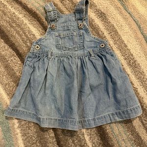 Denim jumper dress 6-12 mos